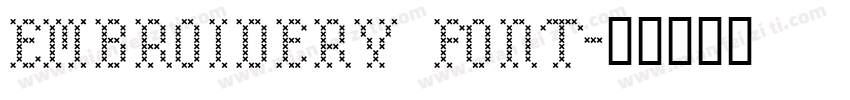 Embroidery Font字体转换